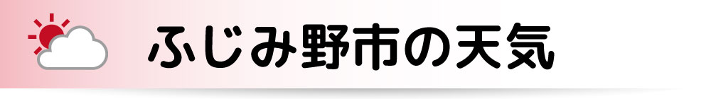 ふじみ野市の天気